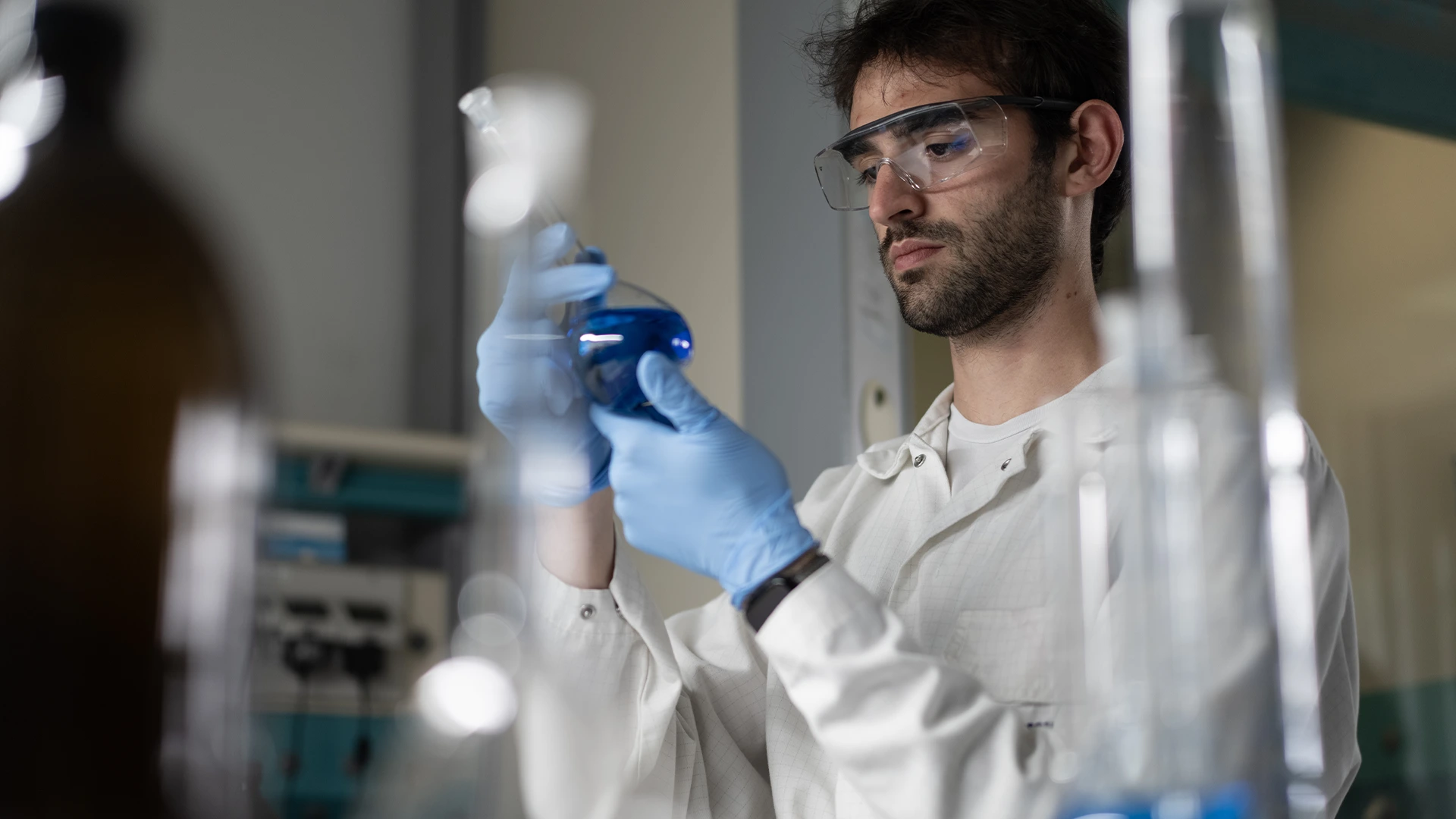 chemical analyses in the Rivoli laboratory