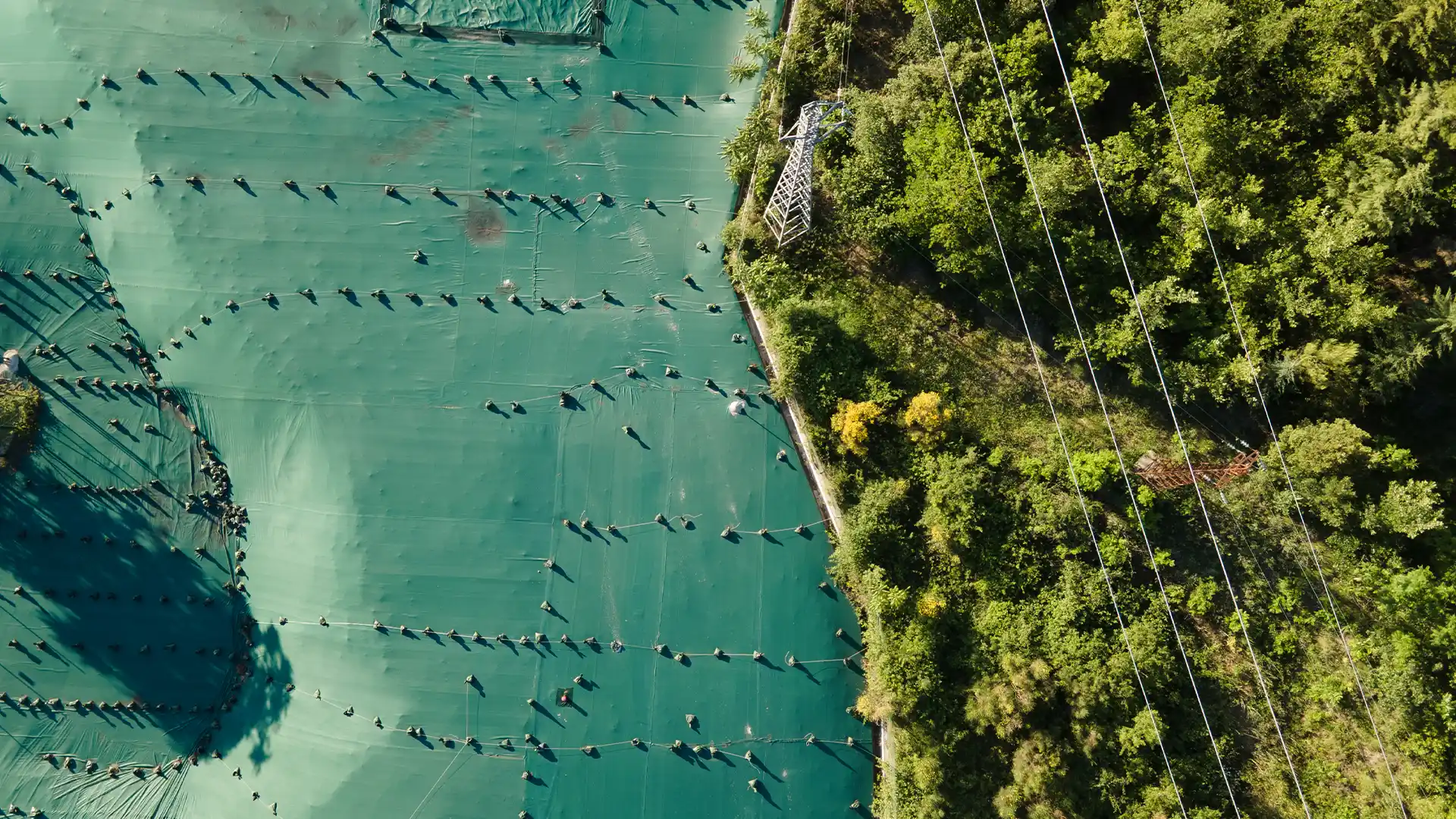 aerial view of the Bussi sul Tirino site